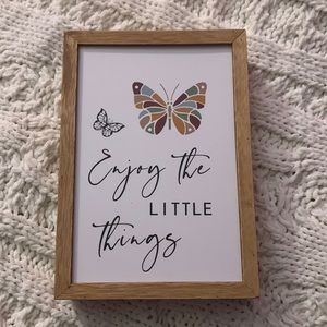 Butterfly decor sign tabletop